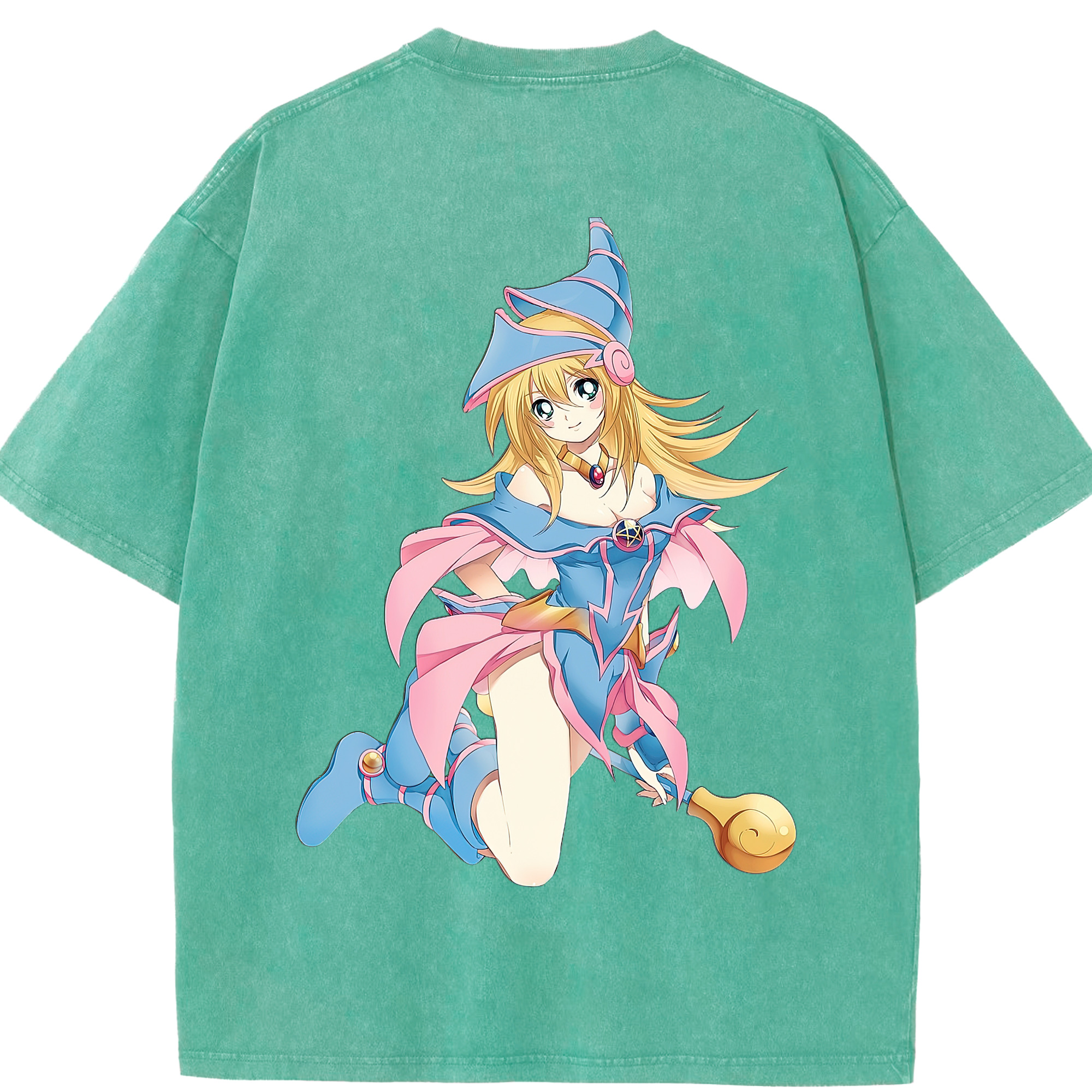 （画像用） 遊☆戯☆王 Yu-Gi-Oh! 綿100% ヴィンテージ風 半袖Tシャツ（背面プリント）
